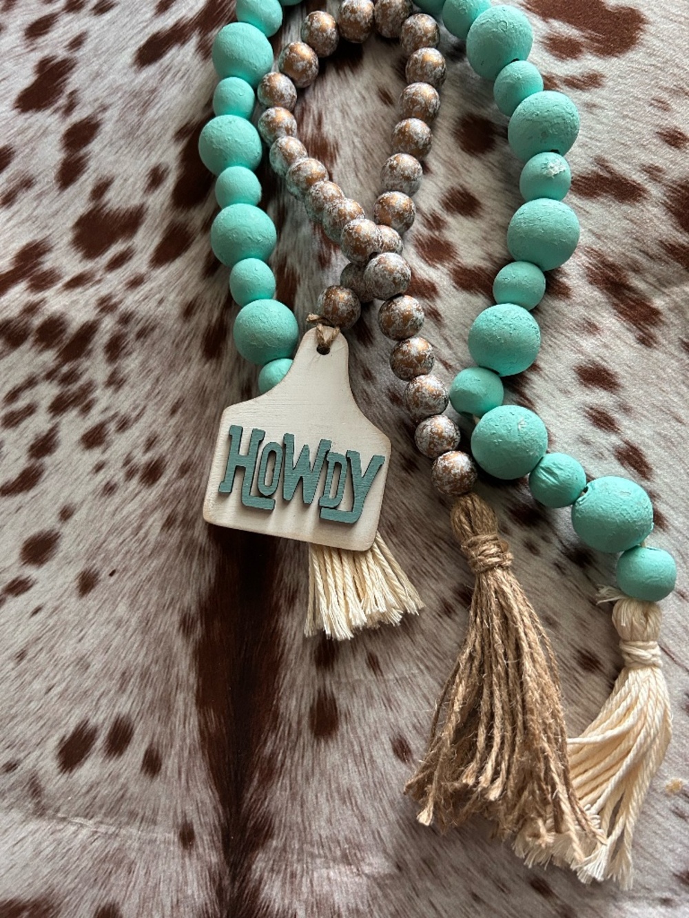 Howdy Bead Garland - Farmhouse Decor